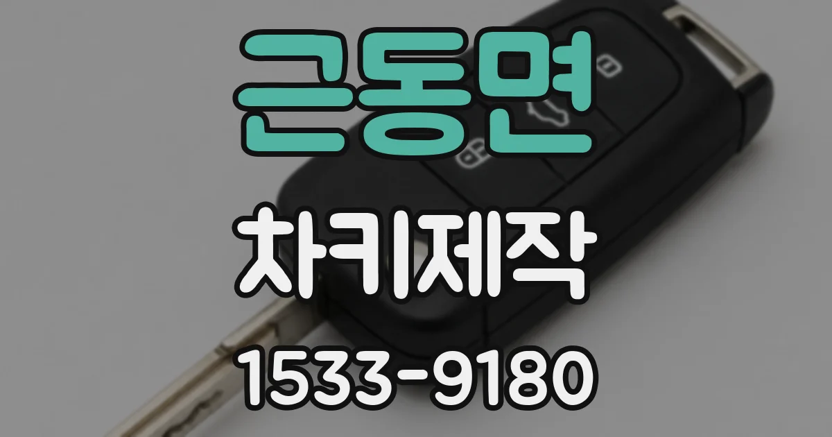 근동면 차키제작