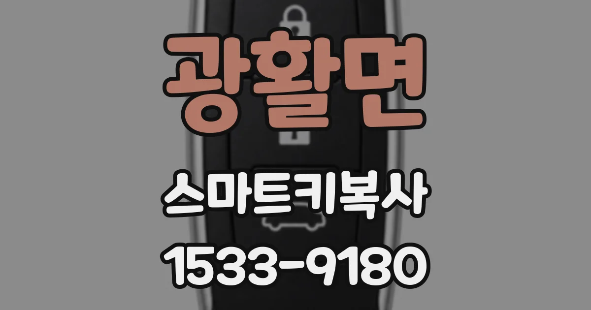광활면 스마트키복사