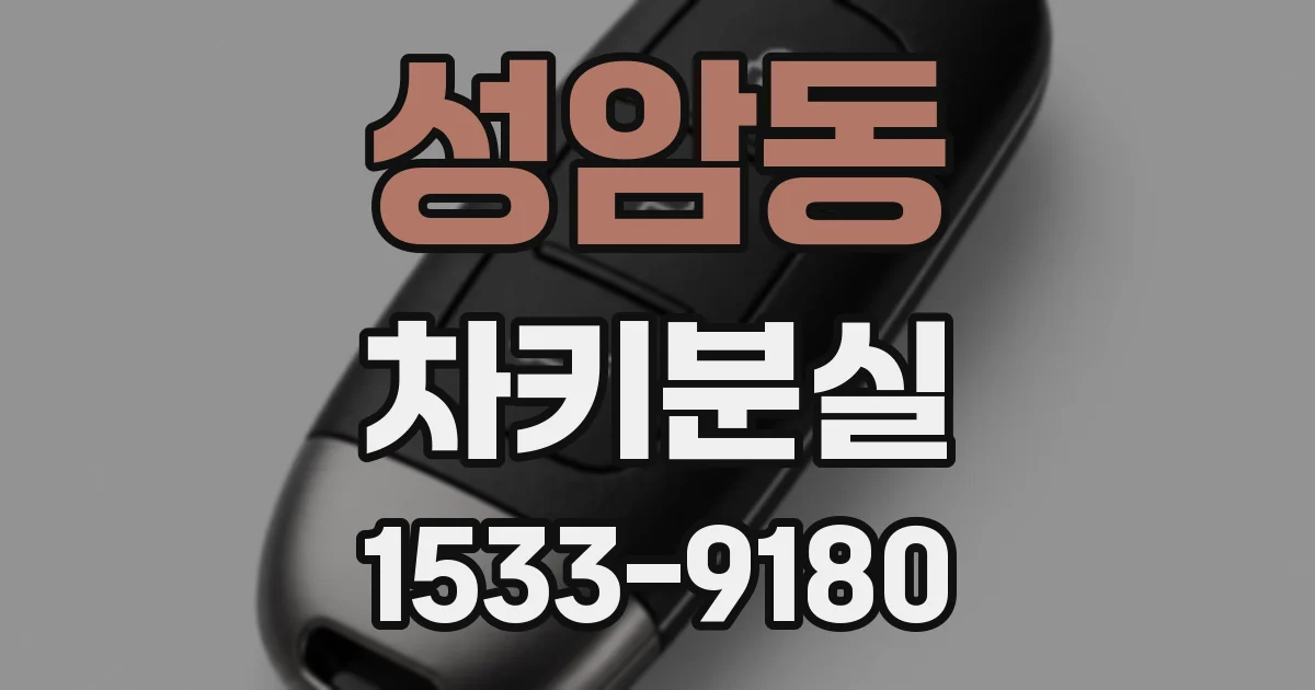 성암동 차키분실