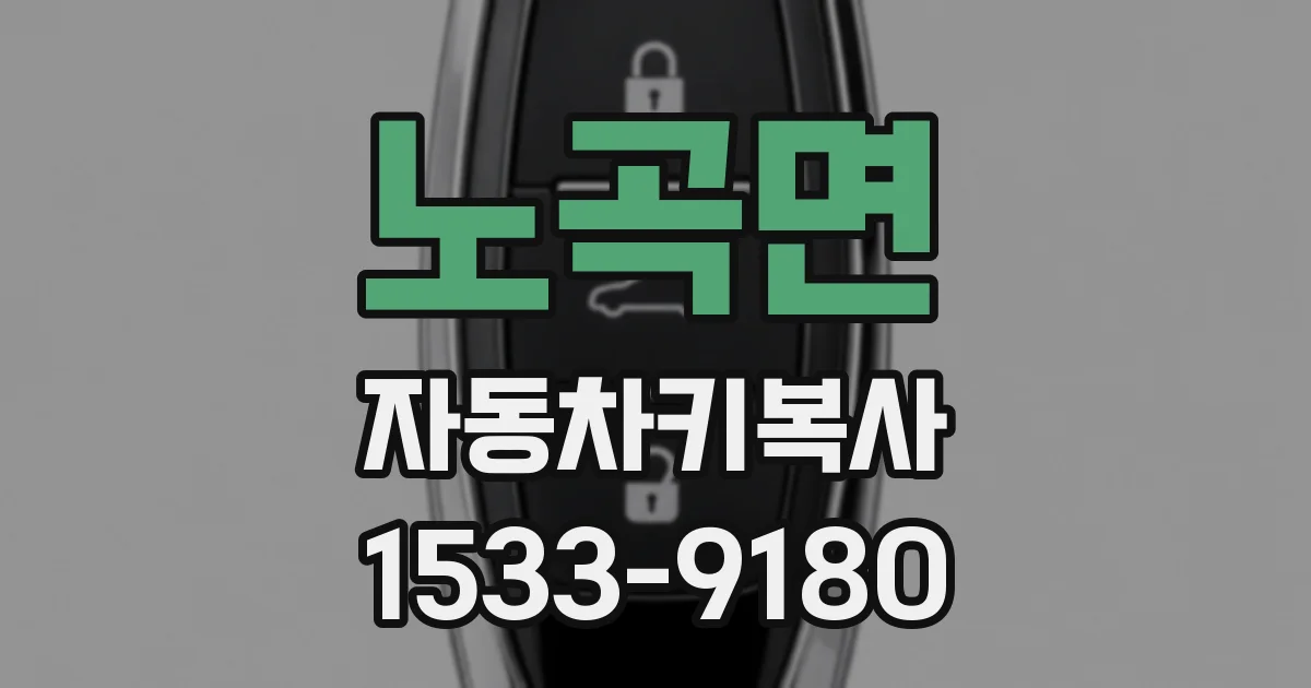 노곡면 자동차키복사