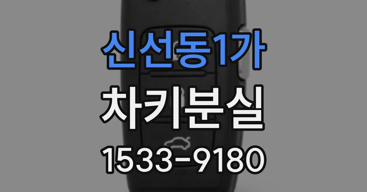 신선동1가 차키분실