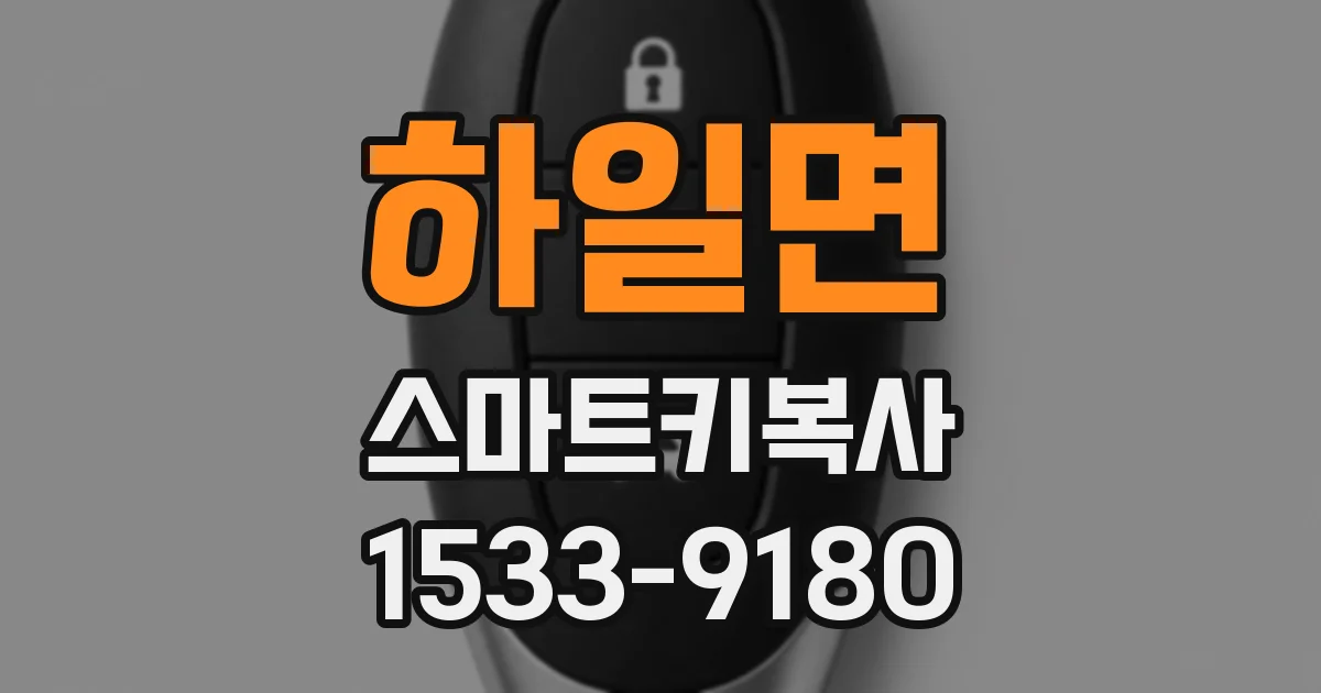하일면 스마트키복사