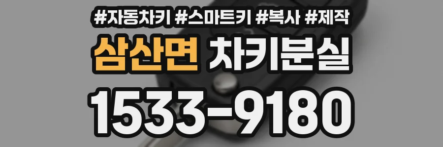 삼산면 차키분실