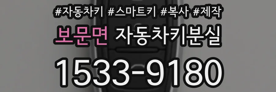 보문면 자동차키분실