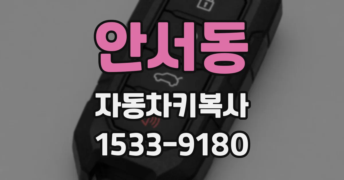 안서동 자동차키복사
