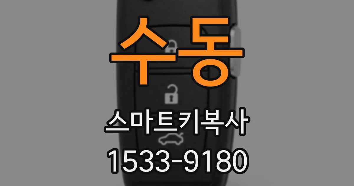 수동 스마트키복사