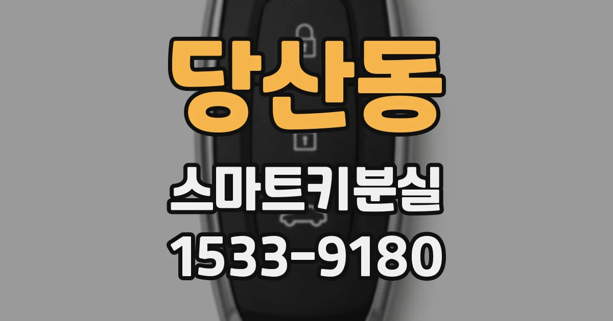 당산동 스마트키분실