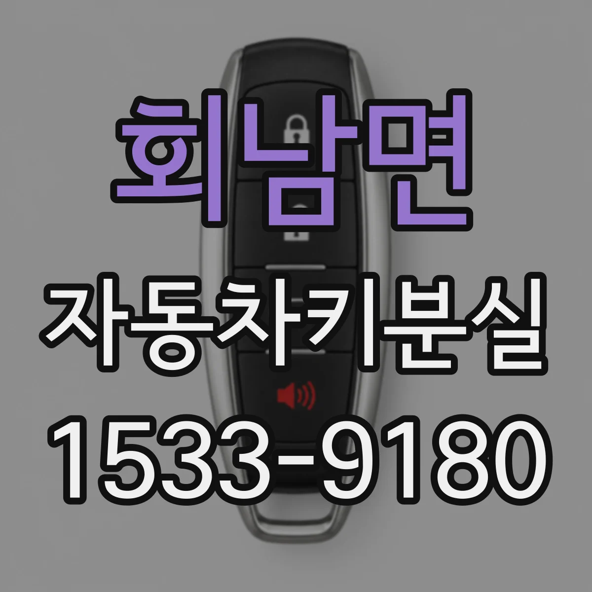 회남면 자동차키분실