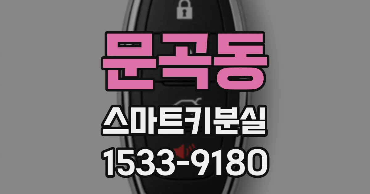 문곡동 스마트키분실