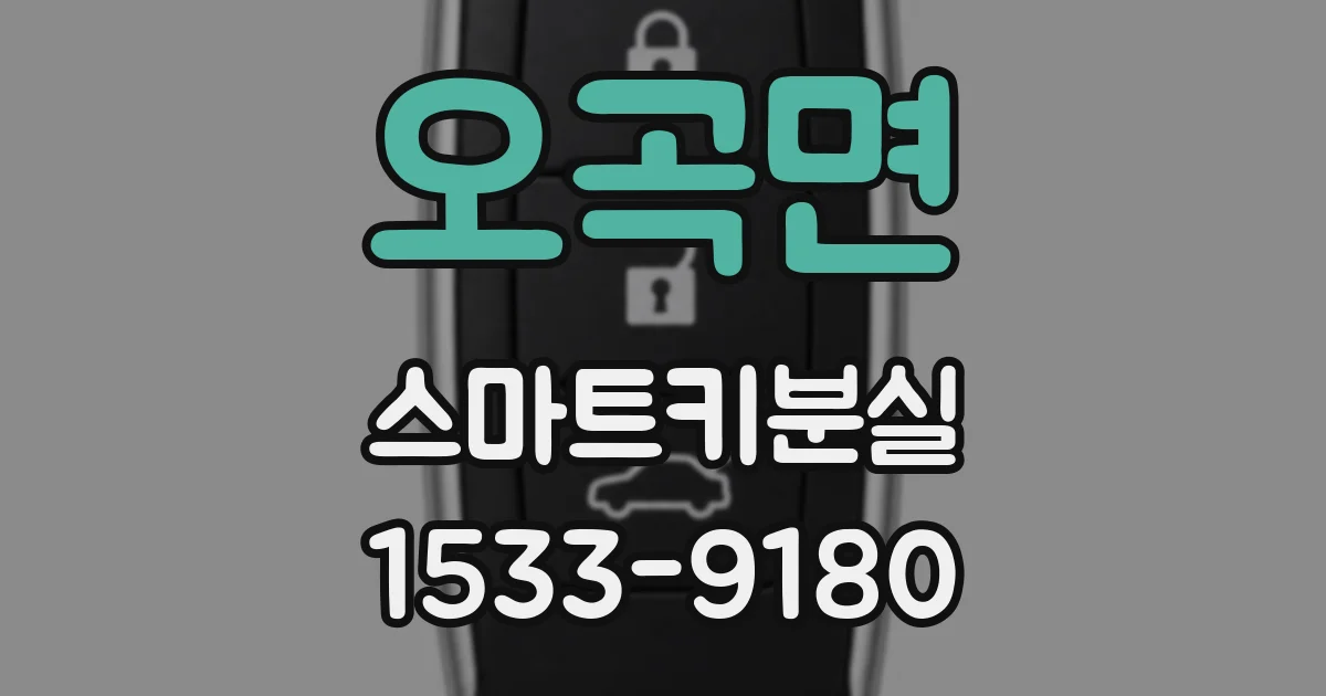 오곡면 스마트키분실