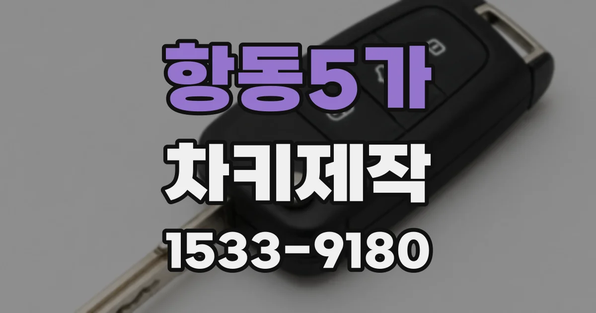 항동5가 차키제작