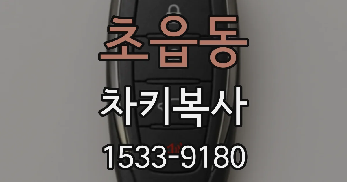 초읍동 차키복사