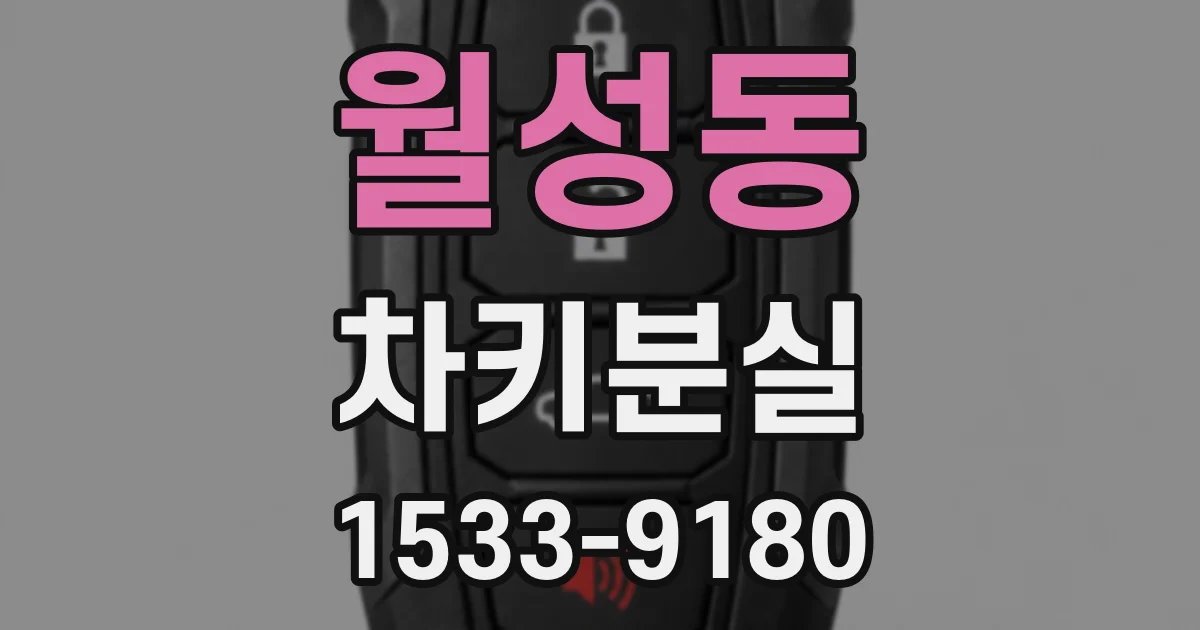 월성동 차키분실