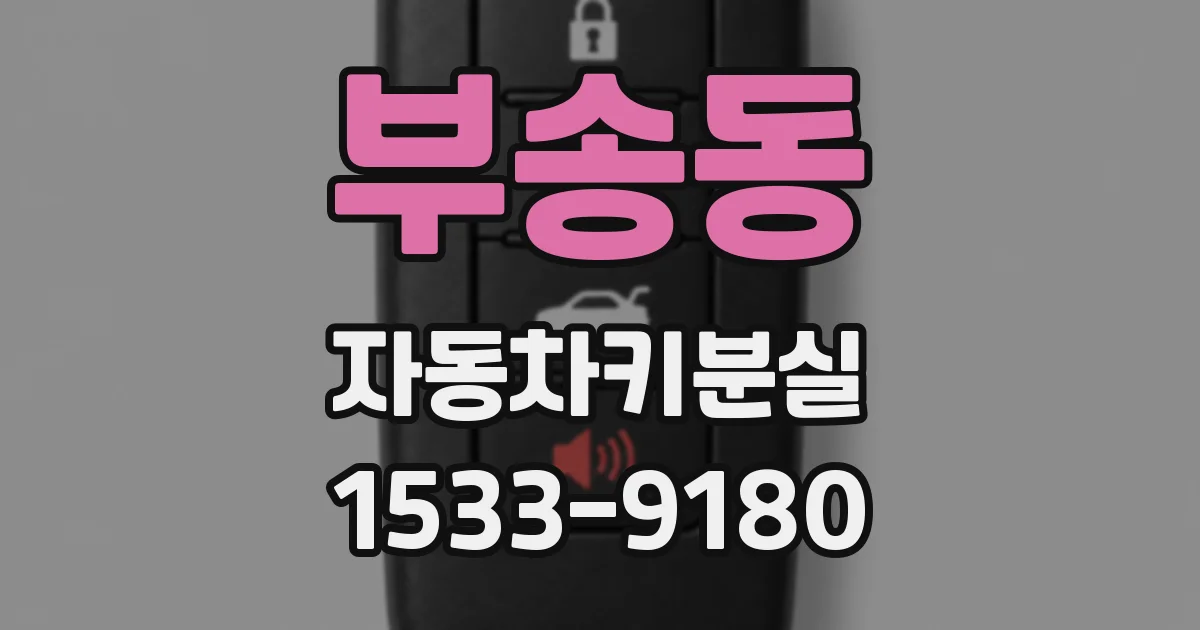 부송동 자동차키분실