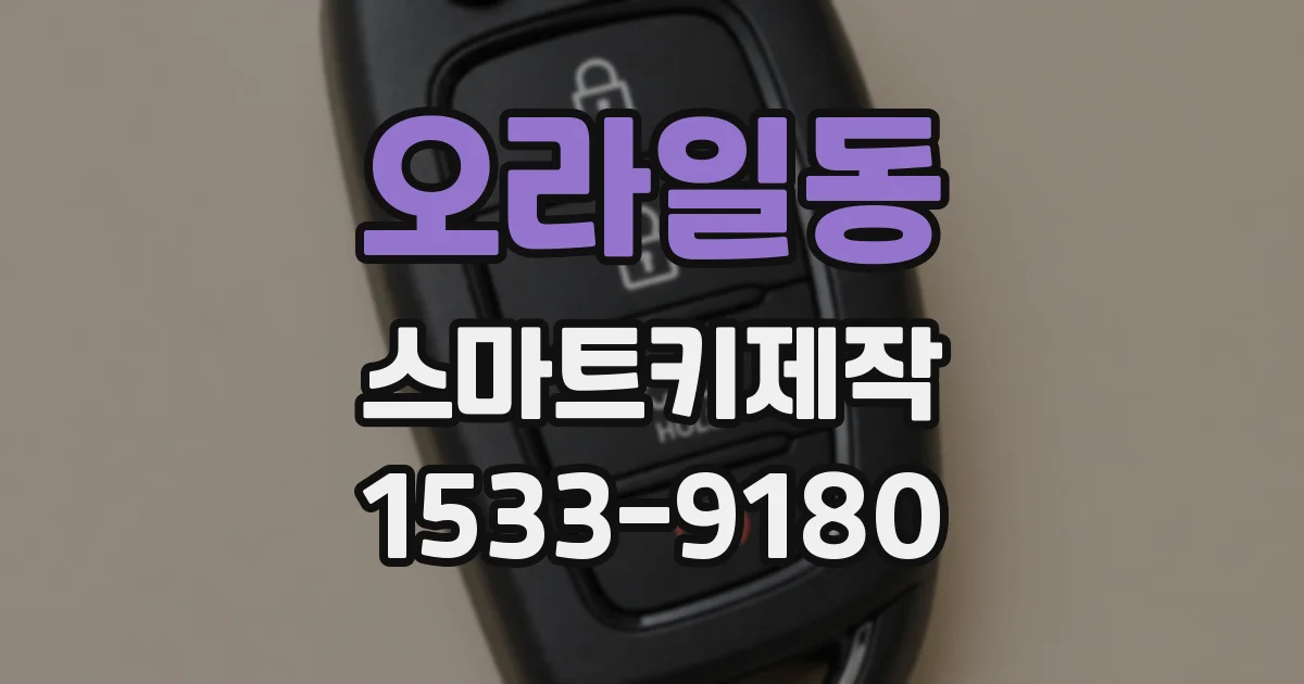 오라일동 스마트키제작