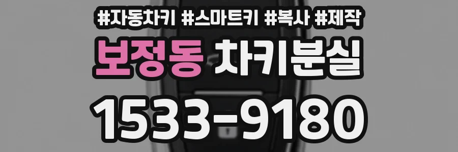 보정동 차키분실