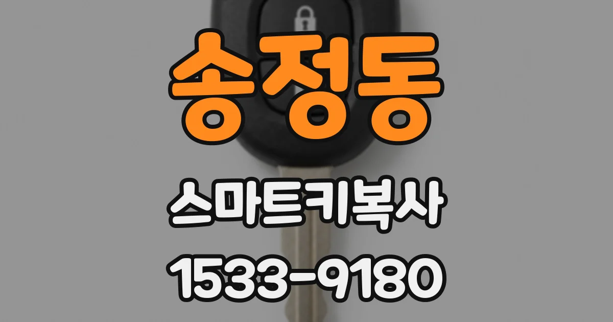 송정동 스마트키복사