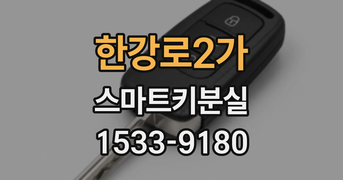 한강로2가 스마트키분실