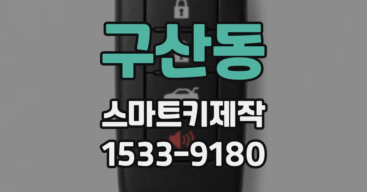 구산동 스마트키제작