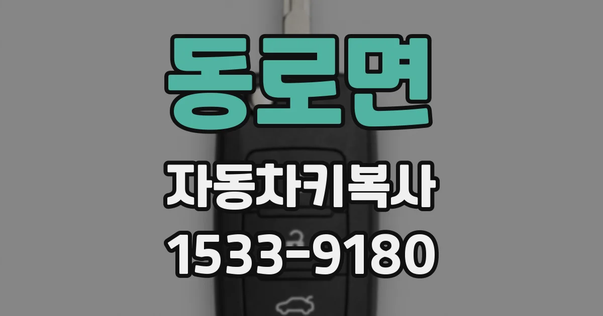 동로면 자동차키복사