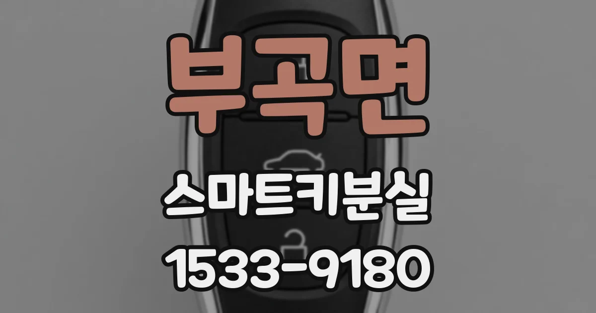 부곡면 스마트키분실
