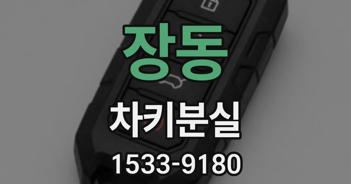 장동 차키분실