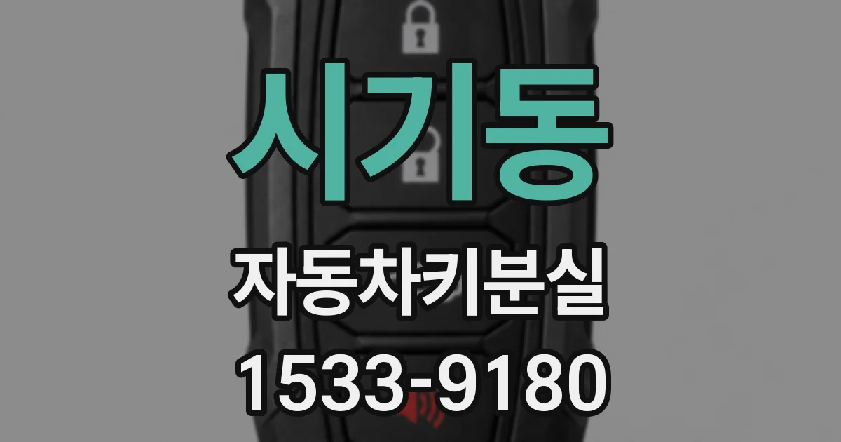 시기동 자동차키분실