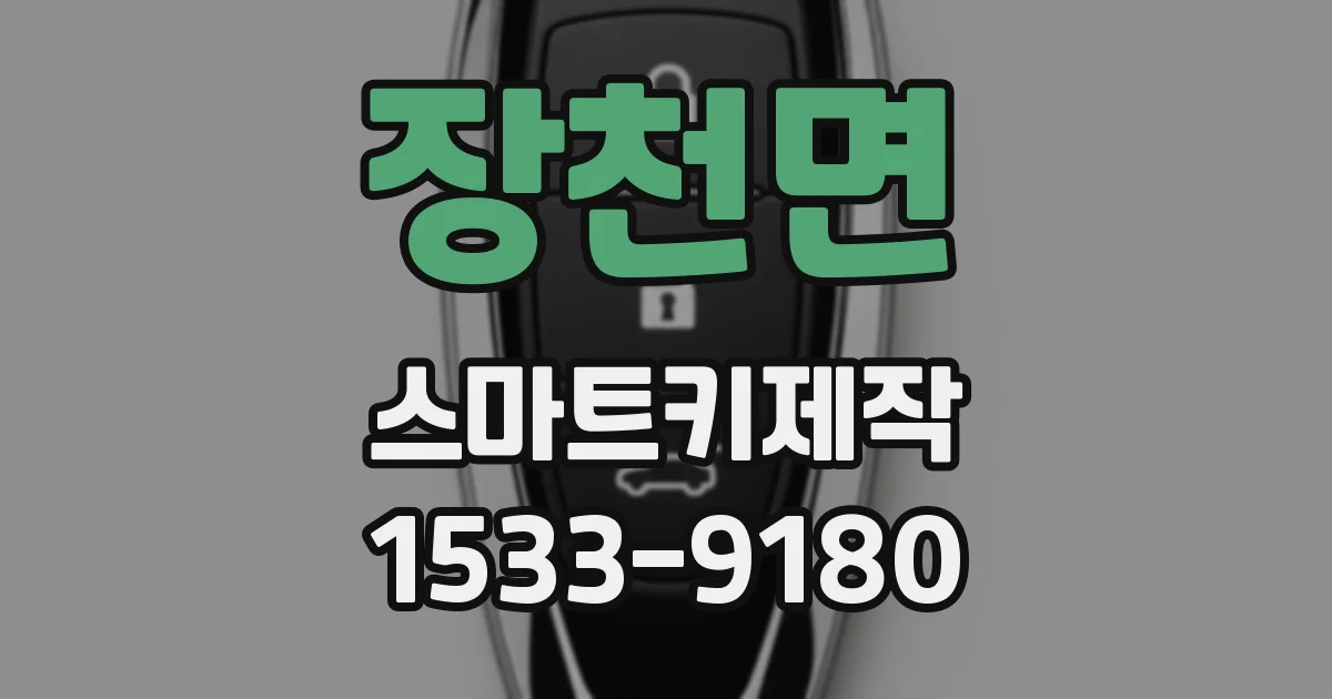 장천면 스마트키제작
