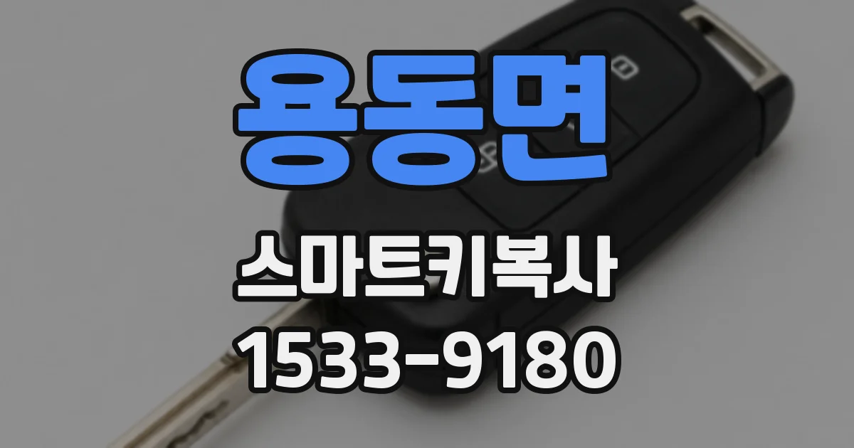 용동면 스마트키복사