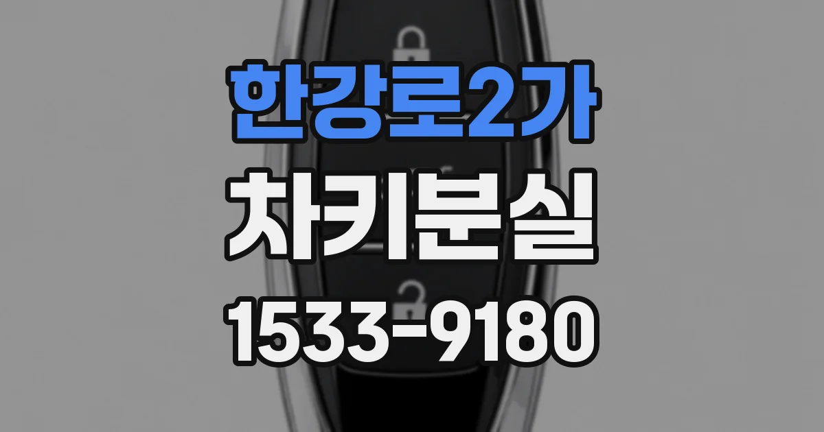 한강로2가 차키분실
