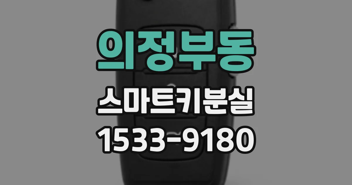 의정부동 스마트키분실