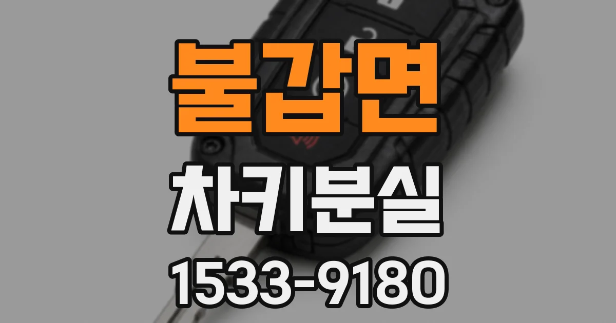 불갑면 차키분실