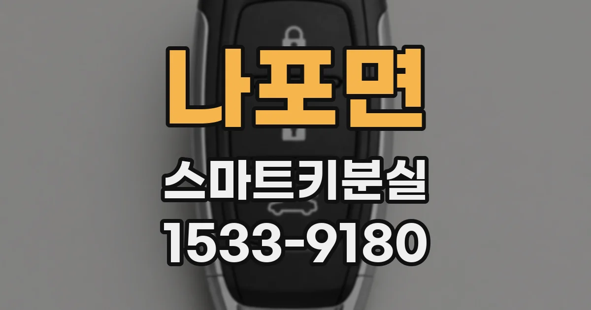 나포면 스마트키분실