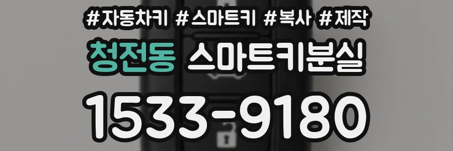 청전동 스마트키분실