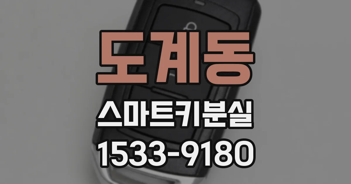 도계동 스마트키분실