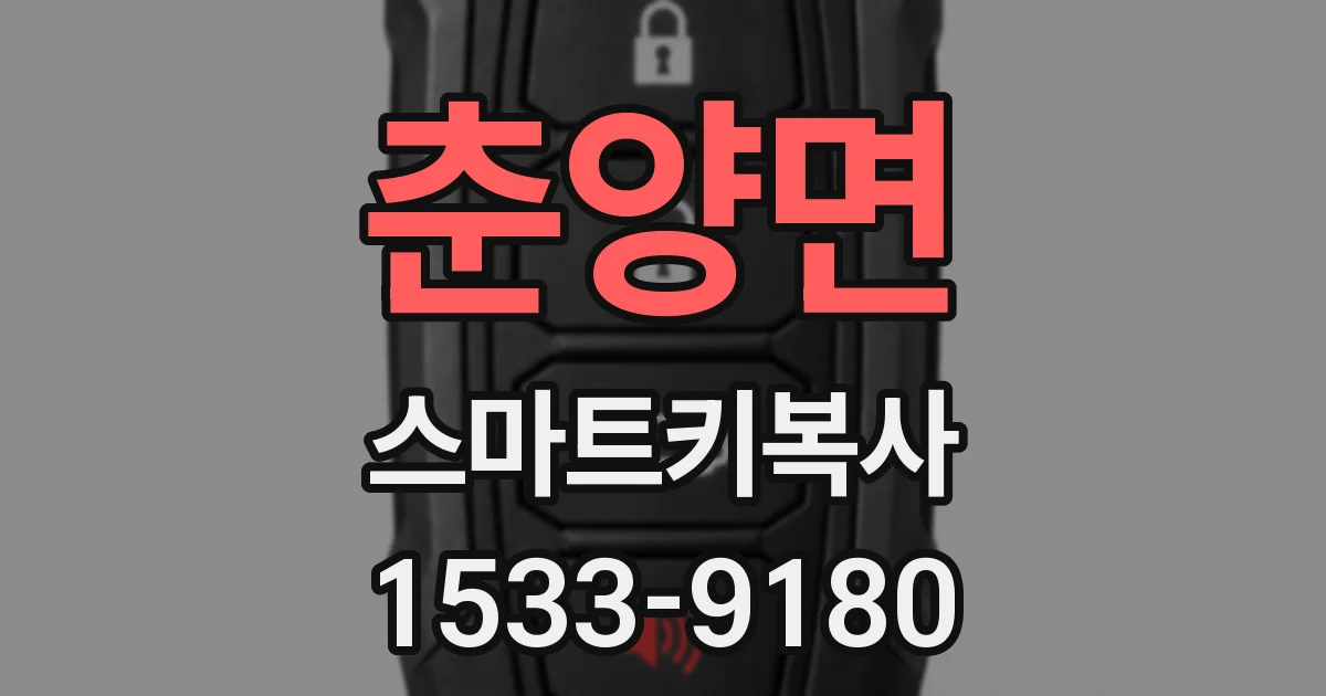 춘양면 스마트키복사