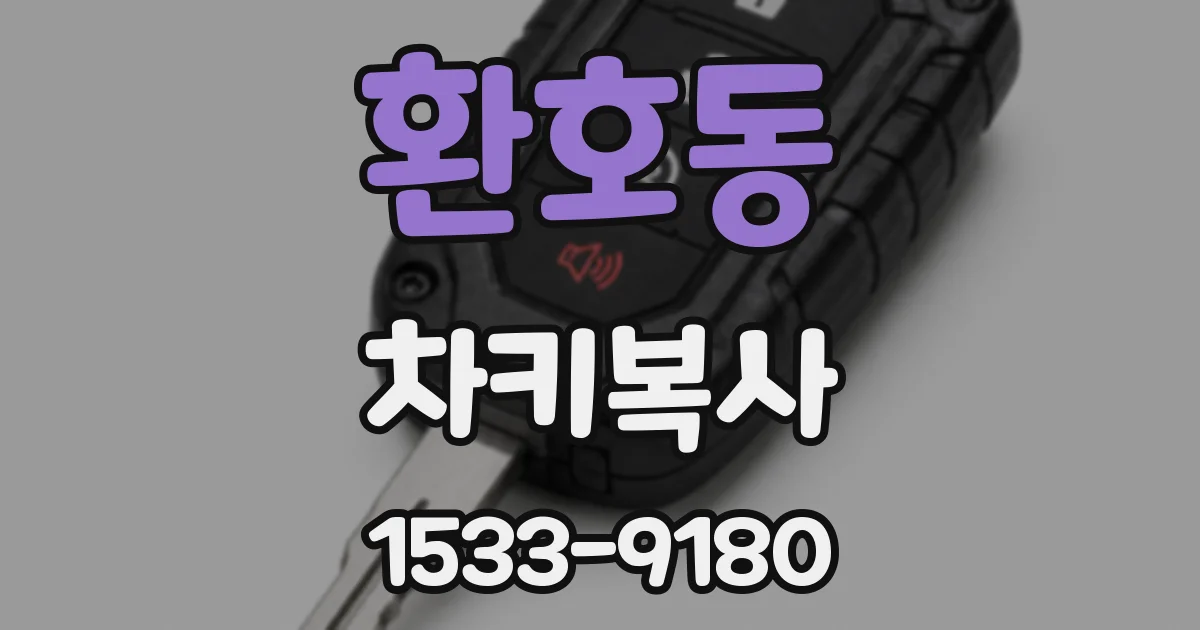 환호동 차키복사