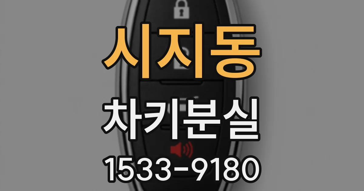 시지동 차키분실