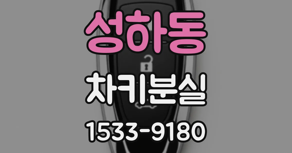 성하동 차키분실