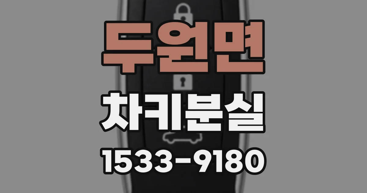 두원면 차키분실