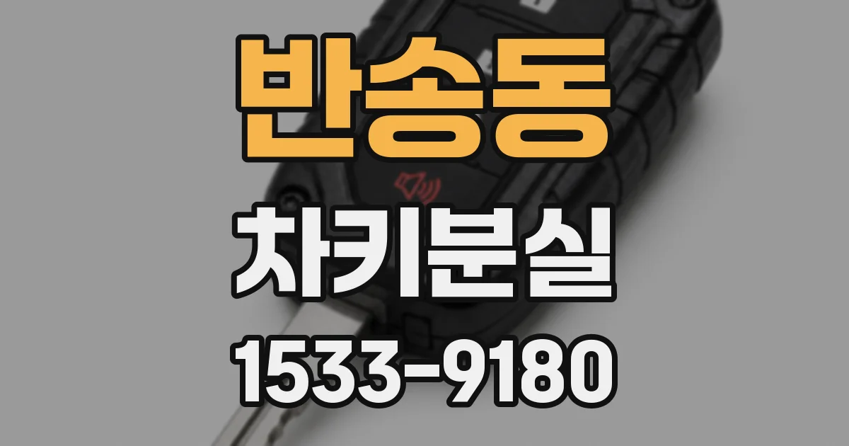 반송동 차키분실