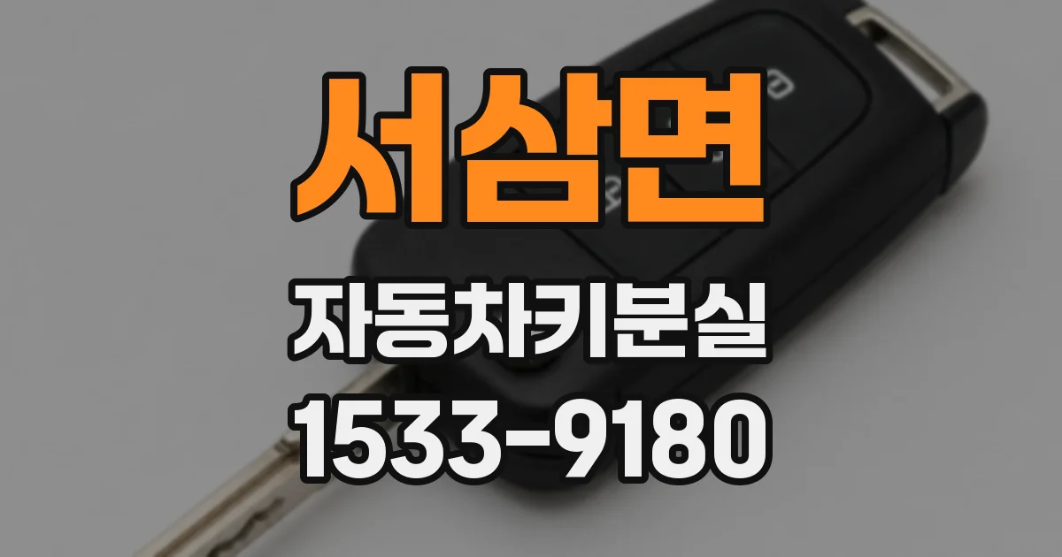 서삼면 자동차키분실