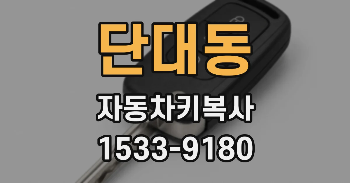 단대동 자동차키복사