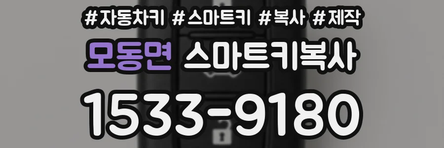 모동면 스마트키복사