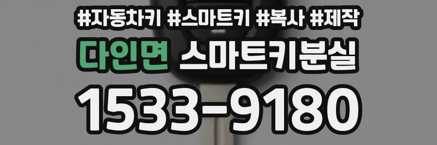 다인면 스마트키분실