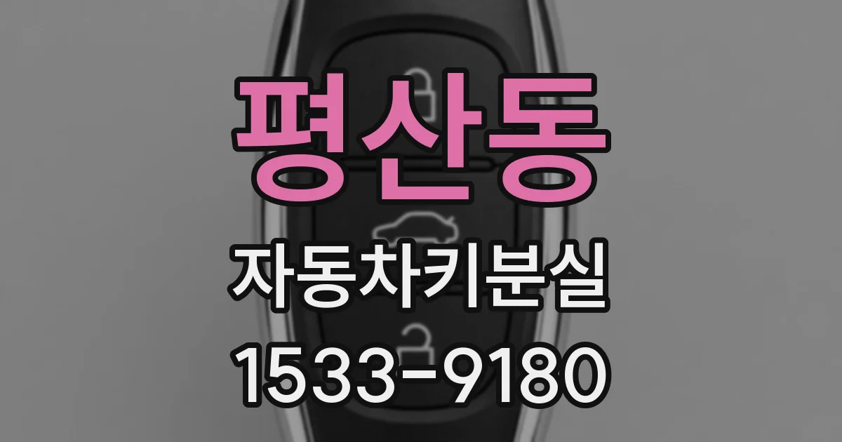 평산동 자동차키분실