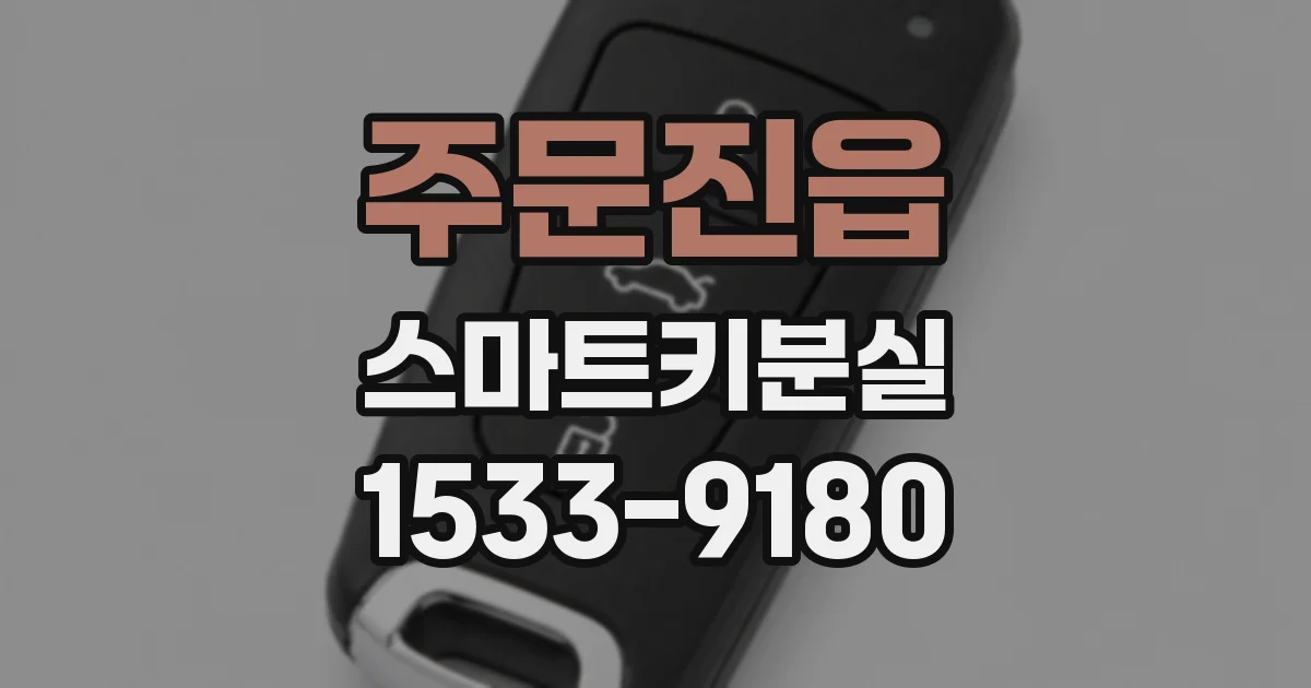 주문진읍 스마트키분실