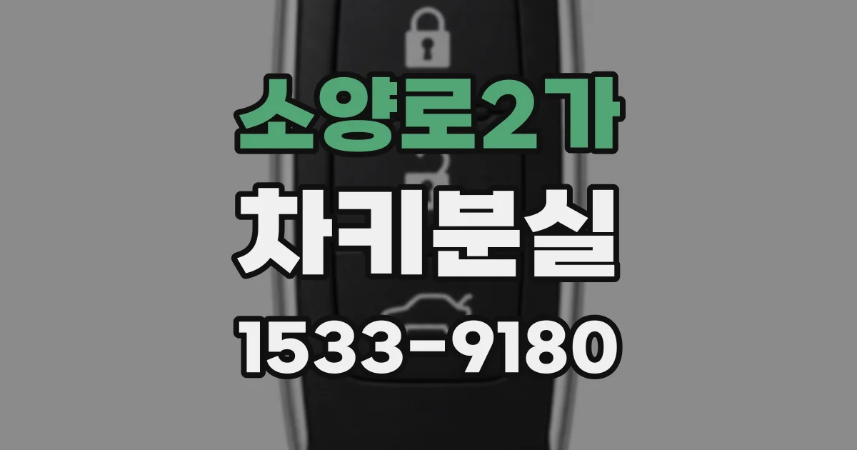 소양로2가 차키분실