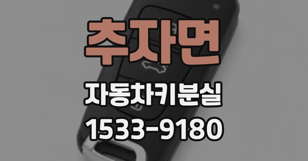 추자면 자동차키분실