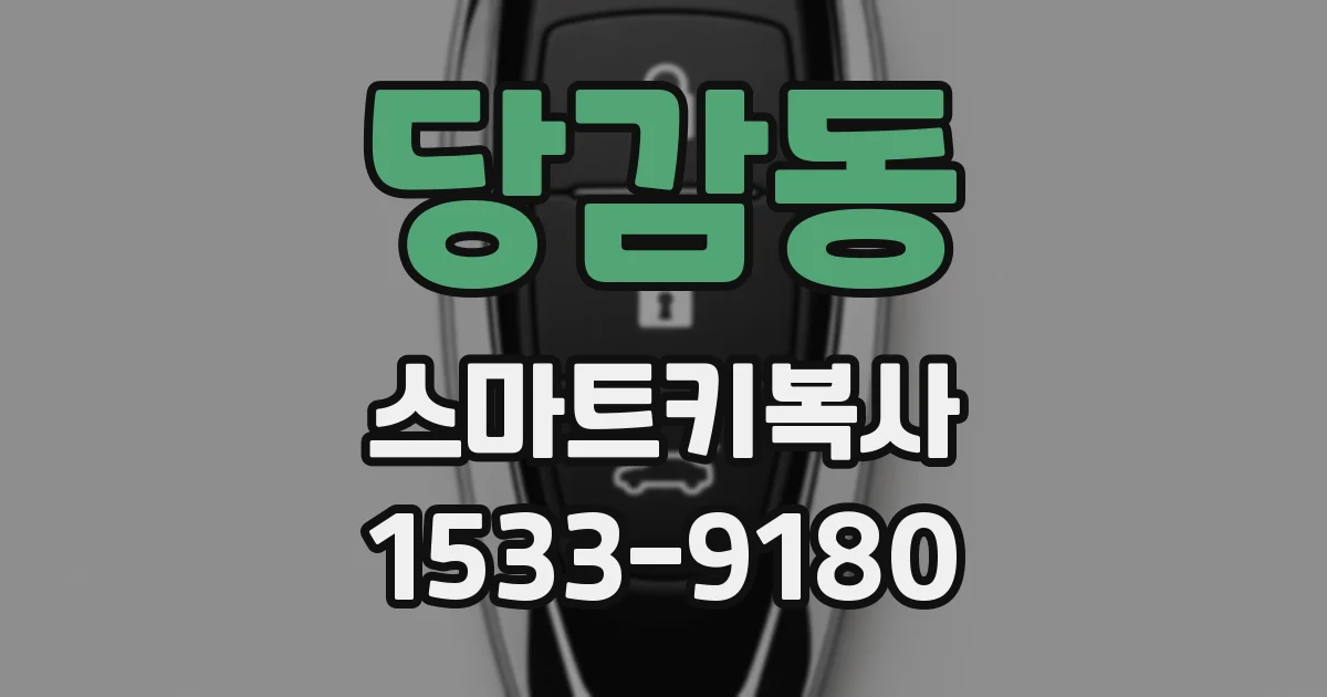 당감동 스마트키복사